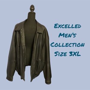 EXCELLED MENS COLLECTION SIZE 3XL LEATHER JACKET VERY GENTLY WORN